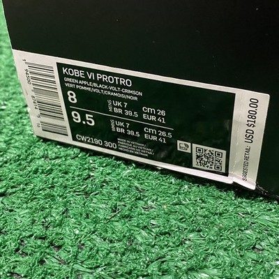 Size 8 - Nike Kobe 6 Protro Grinch Sneakers Green Apple Men CW2190