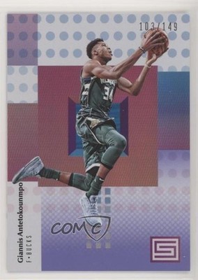 2017-18 Panini Status Purple 103/149 Giannis Antetokounmpo #50 k5j
