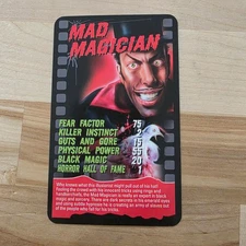 MAD MAGICIAN~ Horror 2020 Top Trumps Card Game w/ Glow In The Dark Case