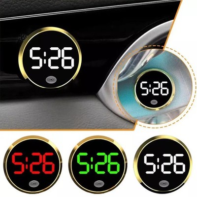 Mini-LED-Autouhren, Autos, interne, aufklebbare Digitaluhr, Autozubehör