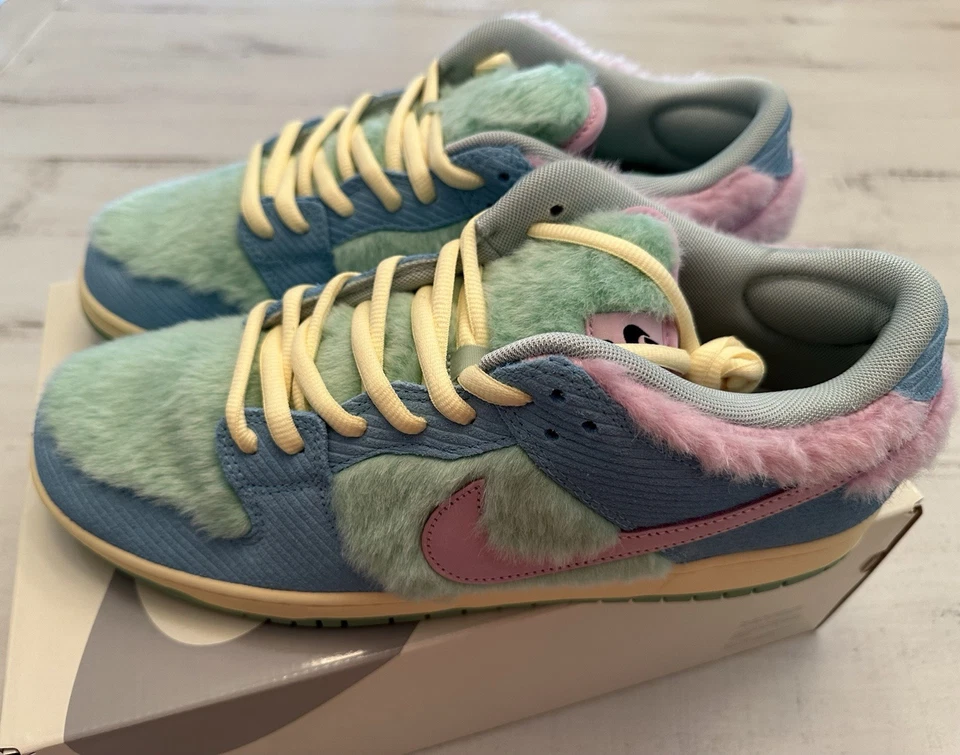 Nike Verdy x Dunk SB Low Visty Blue Green Pink (FN6040-400) - Size 13 Men's (DS) - Image 4 of 4