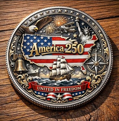 America Commemorative 3D Coin Collectible Souvenir Gift