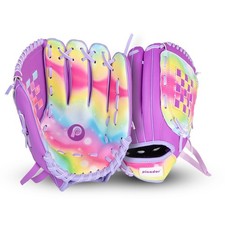 Baseball Glove 10.5'' - Colorful Girls Softball Gloves for Kids Children Yout...