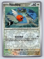 Fletchling 121/142 Common Stellar Crown Pokemon Reverse Holo Near Mint