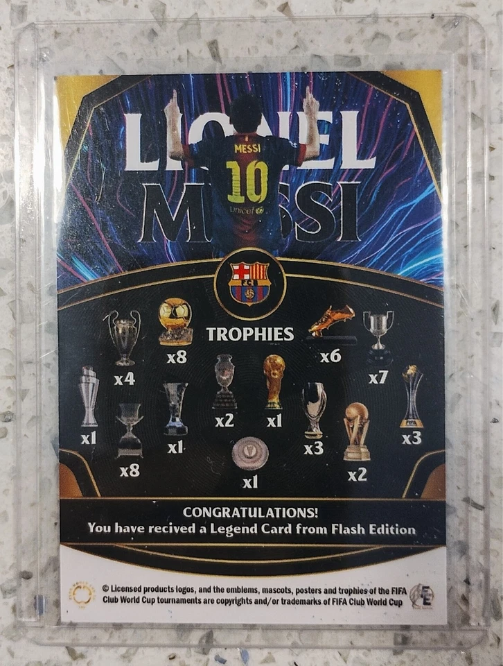 Copa Mundial de Clubes de la FIFA 2025 FE LIONEL MESSI - LEYENDA FCBARCELONA 🔷 DIAMANTE AZUL  Foto 2 de 4