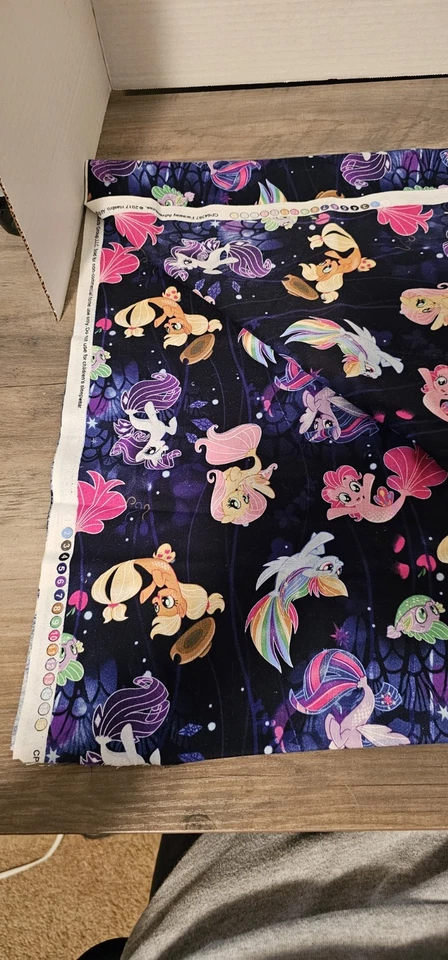 My Little Pony HASBRO "FARAWAY ADVENTURES" Sea Mermaid Pony   RARE  1 yard X 42" - Image 3 of 4