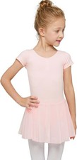 MdnMd Ballet Leotards for Girls Toddler Dance with 4-5T, Pink