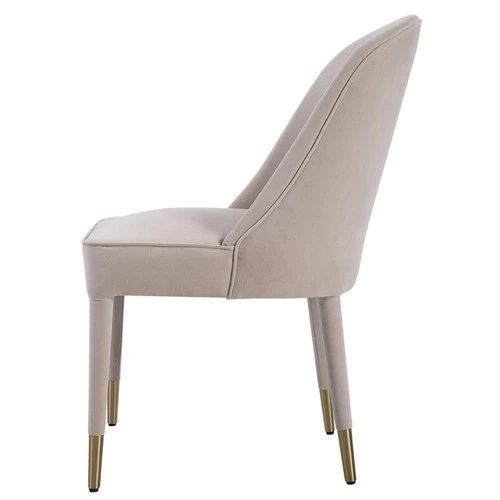 Uttermost Brie 19" Fabric Armless Dining Chairs in Champagne Beige (Set of 2) - Picture 3 of 7