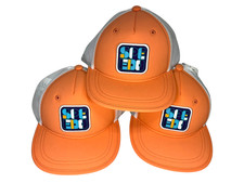 Three 3 SPEEDO Pink Nylon SUMMER BASEBALL HAT Sun Beach Swimming YOUTH New