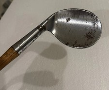 Antique Vintage Golf 1920s Walter Hagen Concave Hickory Shafted Sand Wedge