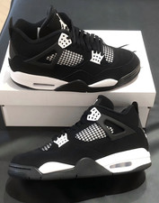 Men's Air Jordan 4 Retro Whith Thunder Mid Top Basketball Shoes