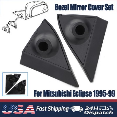 Left Right Bezel Mirror Cover Set For Mitsubishi Eclipse 95-99 RS GS Hatchback
