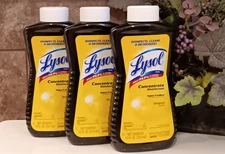 Lysol Disinfectant Concentrate 12 oz Makes 9 Gallons Original Scent - PACK of 3