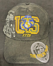The Few The Proud US Marines 1775 Embroidered Adjustable Baseball Hat USMC