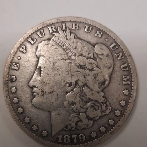 1879 0 Morgan Silver Dollar $1 Coin 0.9 Fine Silver Circulated US