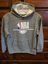 NBA gray basketball hoodie size L 14-16