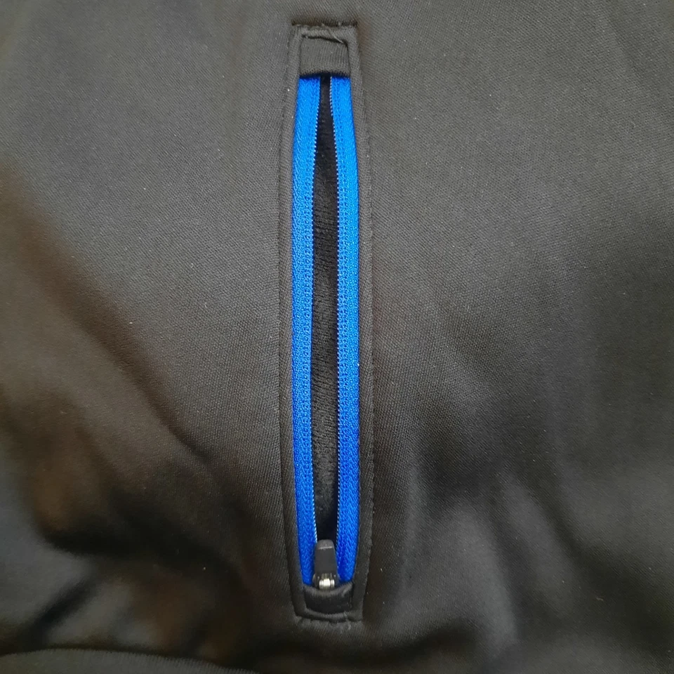 Sudadera con capucha Sport-Tek cremallera completa caparazón suave para hombre talla XXL negra azul Foto 3 de 4