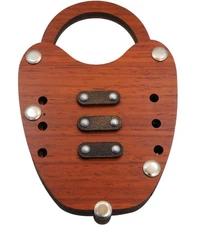 Alpha Lock ? Brain Teaser Wooden Puzzle