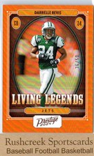 2024 Panini Prestige #LL-DRS Darrelle Revis /50 Living Legends Orange