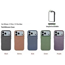 For iPhone 17 Pro Max 17 Pro TechWoven Case with MagSafe Blue Sienna  Logo