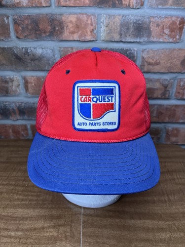 Vintage Carquest Auto Parts Patch Logo NFL Sports Specialties Mesh SnapBack Hat