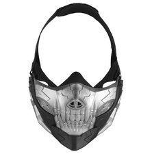 Tactical Airsoft Half Face Masks, Rebel Skull Airsoft Half Face Mask Airsoft ...