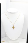 Intense Sapphire Cross Vintage mat Finish Solid 18k Gold(#25) — photo 8