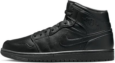 Nike Air Jordan 1 Mid Sneaker - Schwarz - 554724-093 - Größe UK 6-12