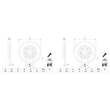 2x BOSCH BREMSSCHEIBEN Ø278mm HINTEN passend für JEEP CHEROKEE | 0 986 479 H24