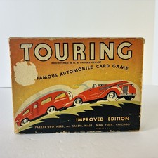 Vintage Touring the Famous Automobile Card Game Parker Brothers 1937