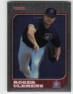 1997 Bowman Chrome #46 Roger Clemens BASEBALL Toronto Blue Jays
