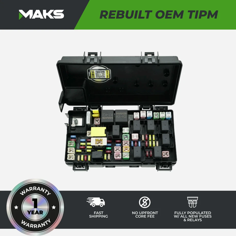 2012 RAM 3500 Diesel OEM Rebuilt TIPM Fuse Box 68089322 - Image 3 of 4