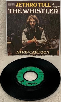 JETHRO TULL ''THE WHISTLER'' ULTRA-RARE 1977 ORIGINAL GERMAN 1ST PRESS SINGLE W/PS