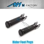 Black M-Grip Rider Front Foot Pegs For Yamaha MT-07 FZ07 13-22 21 20 19 18 17
