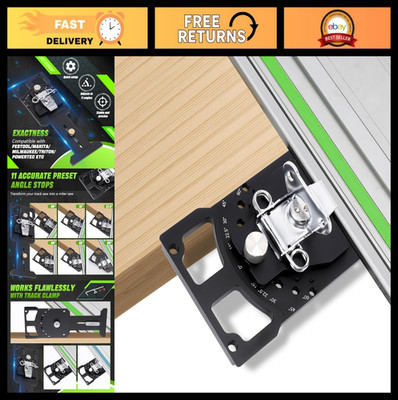 Adjustable Track Saw Square for 60° Angle Cuts, Multi-Angle Measuring Ruler for