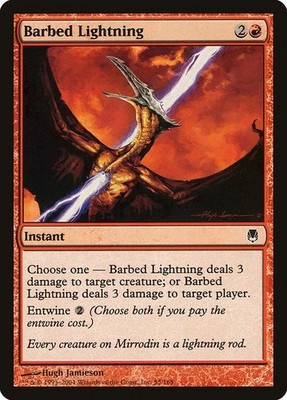 Barbed Lightning 2x FOIL DST MTG Darksteel Common MINT red
