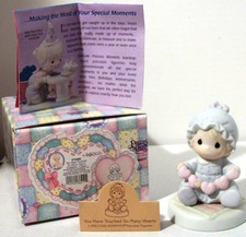 Precious Moments YOU HAVE TOUCHED SO MANY HEARTS Baby Girl Gift Figurine Pastel