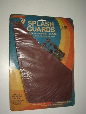 Pair of 7'' x 11-01/2'' Clip-On BURGUNDY Splash Guards, CHAMP # 7-775