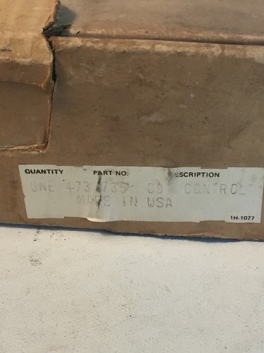 Control International Parts 473 735 C91 nuevo - Imagen 9 de 9