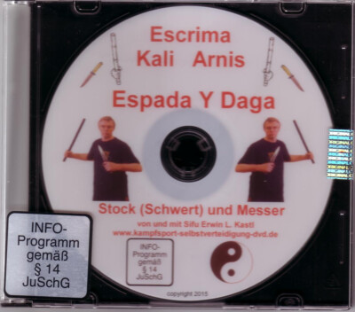 Escrima Kali Arnis Espada Y Daga Selbstverteidigung mit Stock und Messer DVD