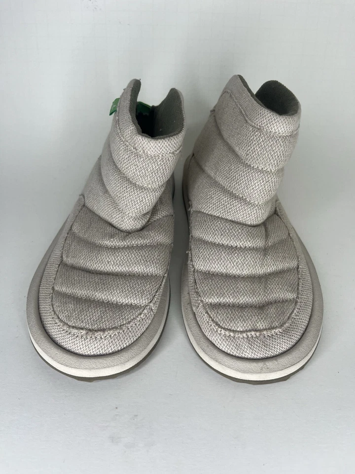 Sanuk Zapatos Botines Informales Zapatillas Mujer Talla 36 EE. UU. 5 Beige Textil  Foto 2 de 4