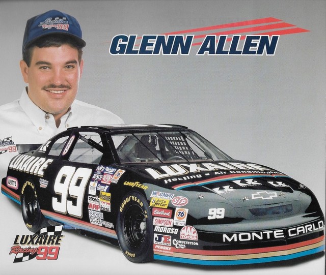 1996 GLENN ALLEN "LUXAIRE HEATING & COOLING RACING" 99 NASCAR BUSCH