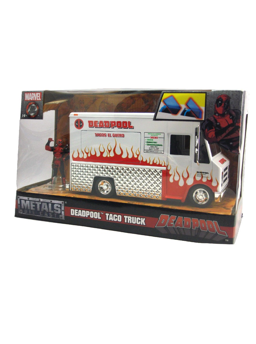 Jada Metal Die Cast Deadpool Taco Food Truck 1:24 Scale With