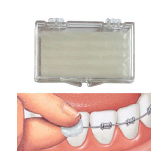 5 PACKS ORTHODONTIC PATIENT WAX FOR BRACES BUBBLEGUM ORALINE 25 TOTAL