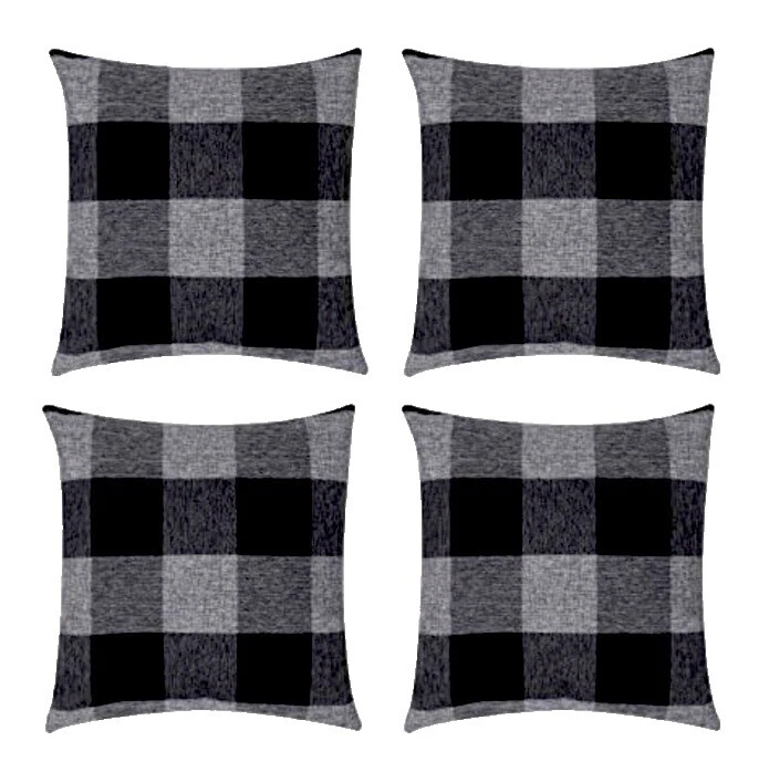 Mezcla de lino cuadros Almohadas de Decoración para el Hogar Comedor