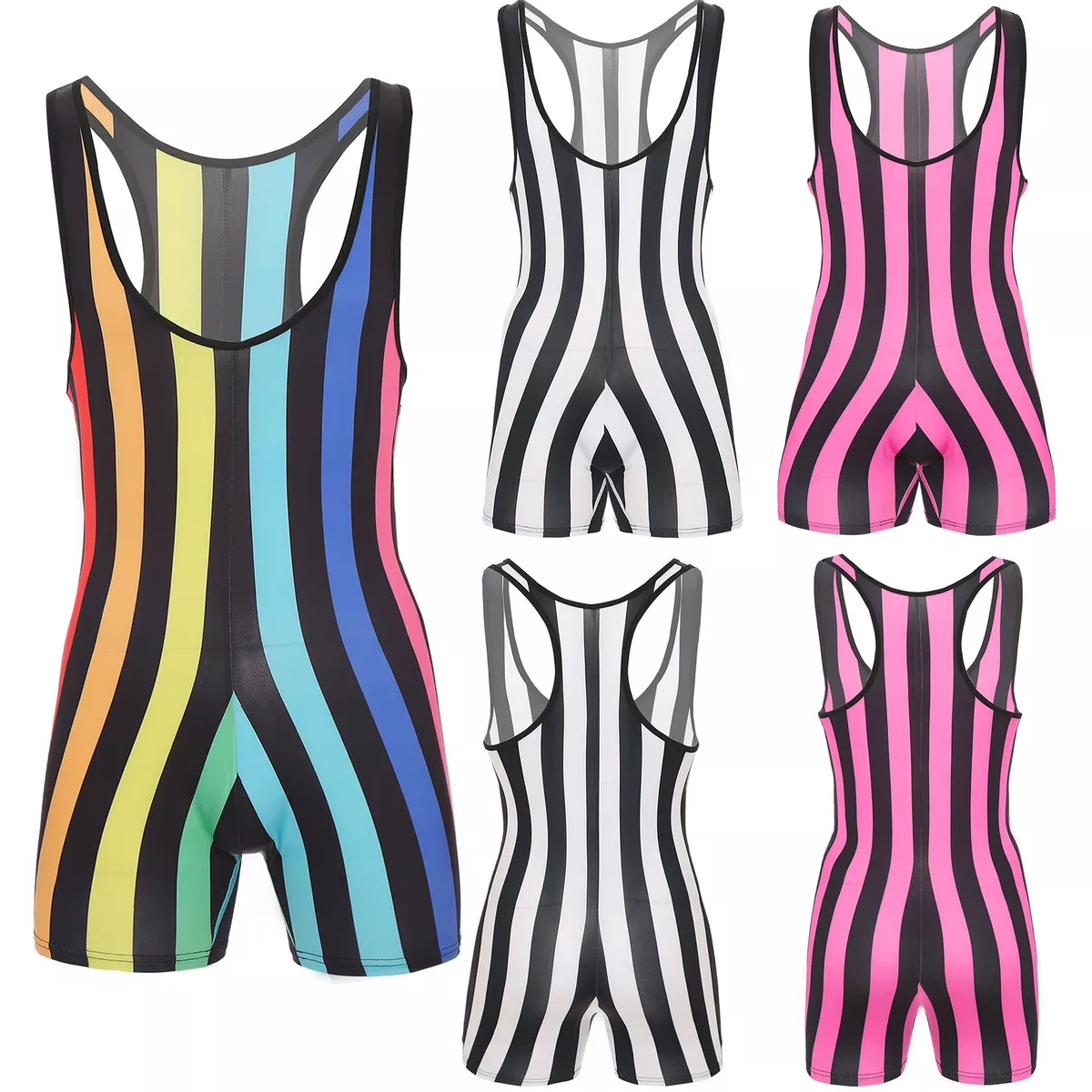 Mens one hotsell piece swimsuit striped