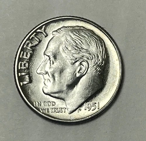 1951 Roosevelt Dime  Choice to Gem Uncirculated