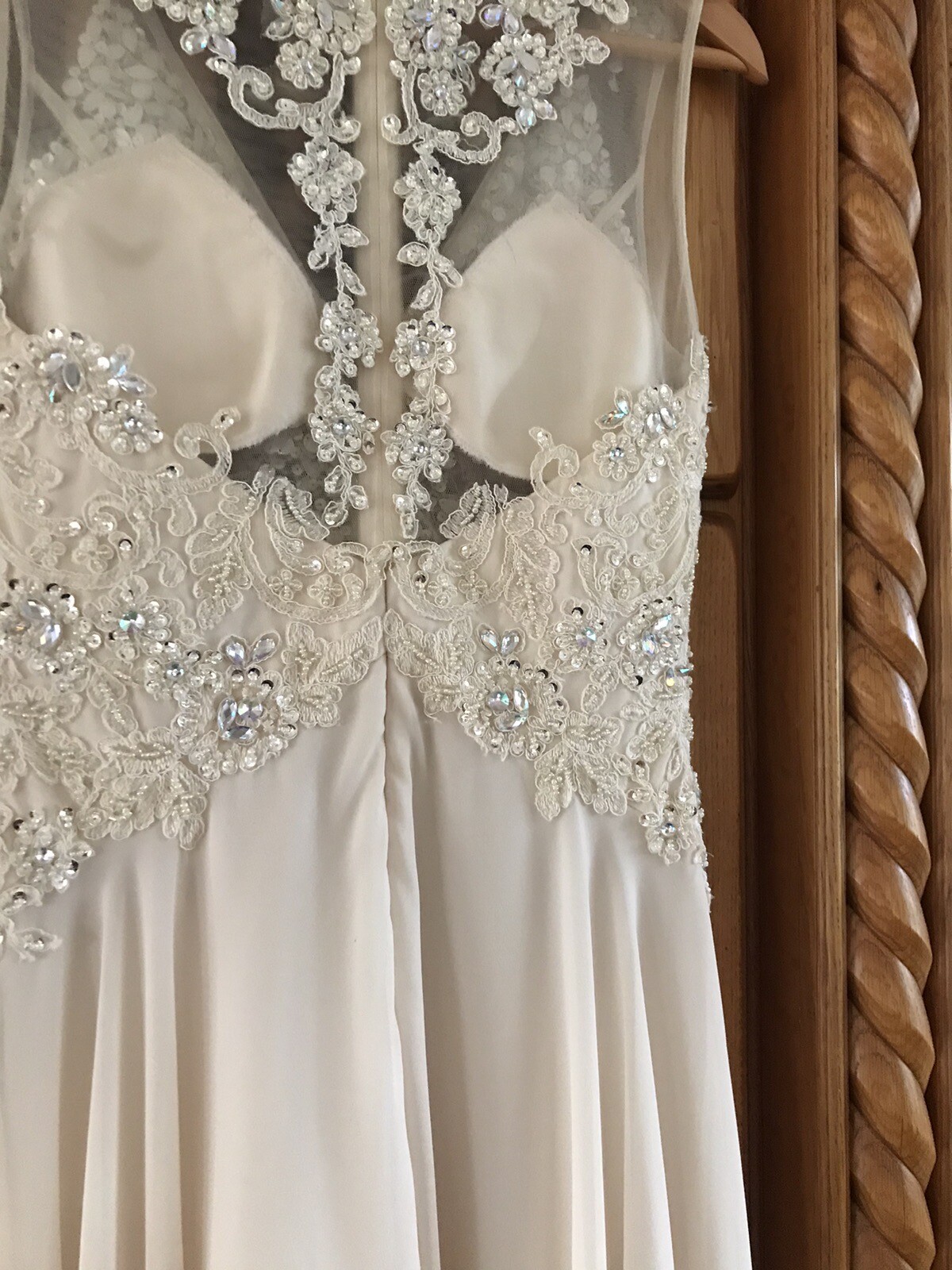 Ladies Long Cream Evening Gown By Dynasty Spirit, Size 8. eBay