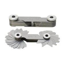 30 PC 1/32 - 1/4'' Radius Gage Set Steel Precision Gauge Set Machinist Tool