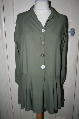 HEMDKLEID GRÖSSE 14 ASOS KHAKI WEICHES GEFÜHL | eBay.de